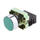 Normally Open Pushbutton Metal Bezel –50Hz-60Hz- Green-LAY5-BA31