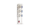 Elios BASIC 9 Sockets Power Strip – 3 m Cable – Black/White