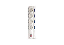 Elios BASIC 12 Sockets Power Strip – 3 m Cable – Black/White