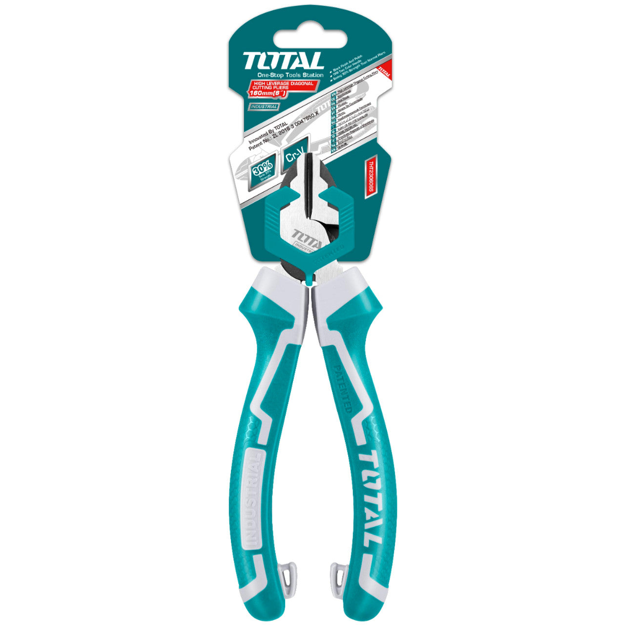 Total Tools High Leverage Diagonal Cutting Pliers 160mm6 Inch Tht230606s main image 0