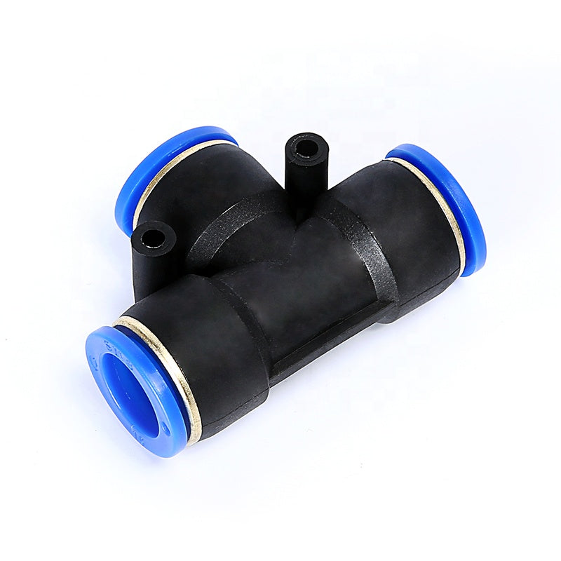 Union T/Tee Connector Three Way Pneumatic Air tube fittings Tube 8mm Model TPE-8