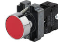 Normally Open Pushbutton Metal Bezel –50Hz-60Hz- Red-LAY5-BA42
