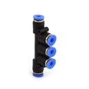 Five Way Union Connector pneumatic Air tube fittings Tube 10mm-6mm-6mm-6mm-10mm Model   TPKG 06-10