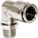 Pneumatic Metal Male Elbow Connector for 8mm Tube x 1/4" Thread – Model MPL08-02