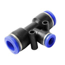 Pneumatic Union Tee Connector for 4mm–6mm–4mm Air Tubes – Model TPEW4-6