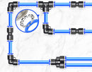Union T/Tee Connector Three Way Pneumatic Air tube fittings Tube 4mm Model TPE-4