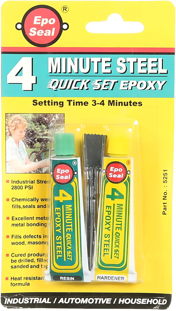 Epoxy 2-in-1 Fast 4 Minute Adhesive to Metal from EPOBOND/EPOBOND- EPOSEAL