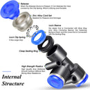 Union T/Tee Connector Three Way Pneumatic Air tube fittings Tube 10mm Model TPE-10