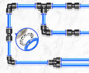 Straight Union Connector Two Way Pneumatic Air tube fittings Tube 14mm Model TPU14