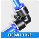 Union Elbow Connector Pneumatic Air tube fittings Tube 12mm Model TPV 12