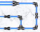 12 mm Tube to 8 mm Tube Pneumatic Straight Union Connector – Model TPG12-8