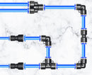 10 mm Tube to 6 mm Tube Pneumatic Straight Union Connector – Model TPG10-6