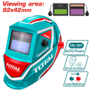 Total tools Auto-darkening welding helmet 92×42mm DIN 4  - TSP9306