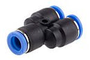 Union (Y)Connector Three Way Pneumatic Air tube fittings Tube 10mm Model TPY 10