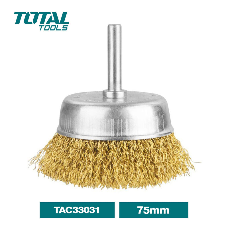 TOTAL TOOLS wire cup brush 75mm - TAC33031
