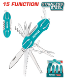 توتال تولز سكينة متعددة الوظائف 15* 1 بمقبض ألومنيوم طول 9.5 سم  - THMFK0156