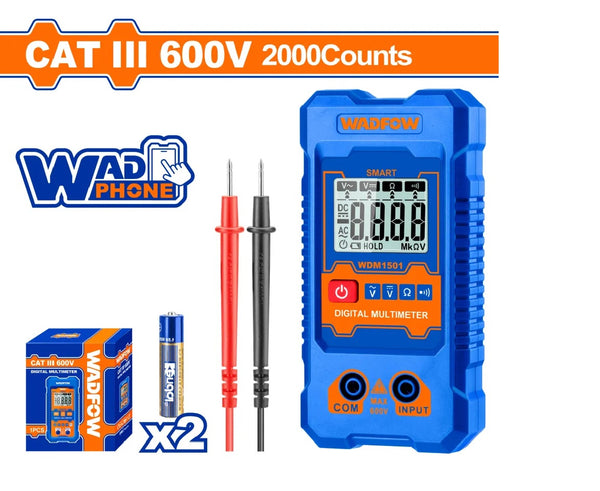 Digital multimeter 600V 2000 counts WADFOW - WDM1501