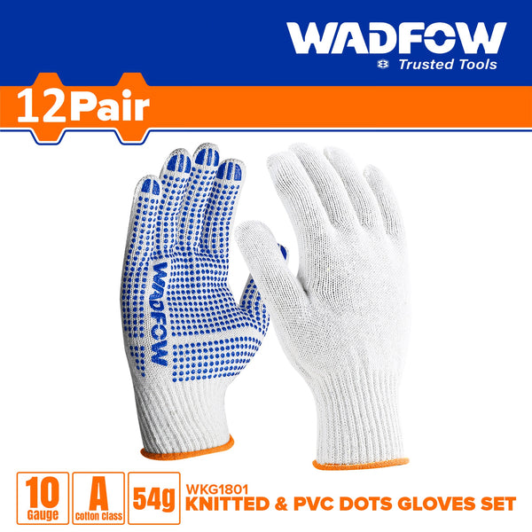 Knitted&PVC dots gloves  WKG1801