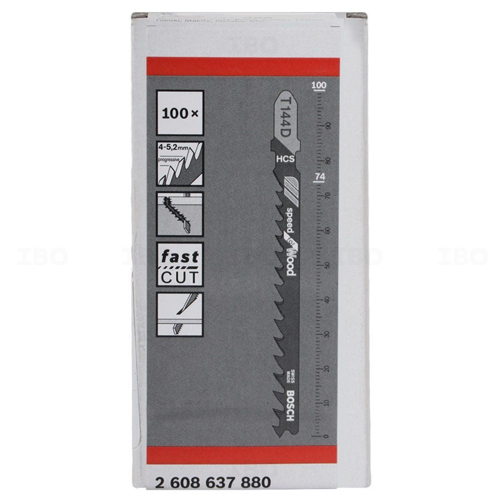 Bosch T 144 D SPEED FOR WOOD JIGSAW BLADE FOR JIGSAWS 2608637880