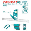 TOTAL TOOLS Magnetic lock combination square 300mm(12") - TMT653005