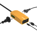 شاحن كهرباء صغير شاحن بمنفذين (Type-C و Type-A) + عدد 2 مخرج كهرباء بطول 1.5 متر – I lock