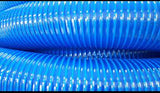 متر خرطوم ازرق مرن  PVC   مدعم ( المقاس حسب الاختيار ) - موديل SPIRAL