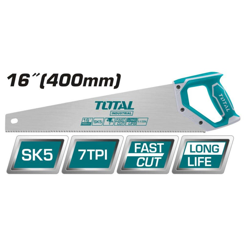 TOTAL TOOLS  Hand saw 400mm(16")inch -THT55166D