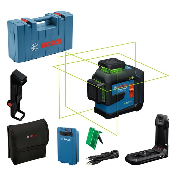 Bosch  3-Line Green laser level  80 meters GLL 80-33 G   - 0601065501