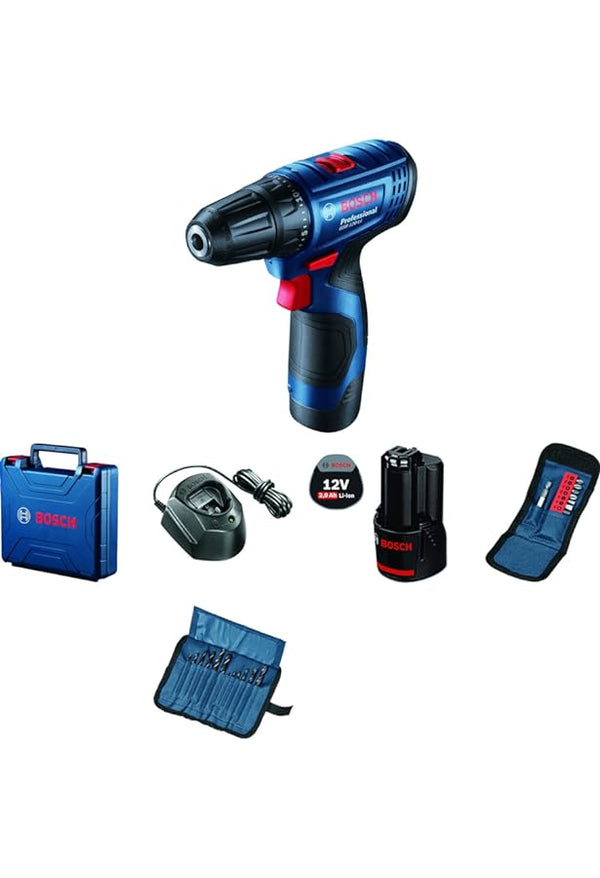 BOSCH Bosch battery impact driver,with 2 x 1.5 Ah Li-ion battery, charger + 23 accessories -06019G81K2