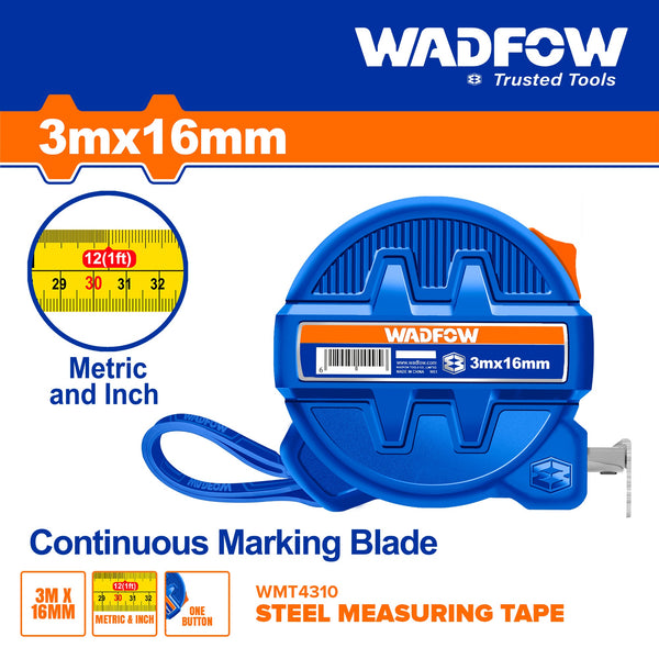 Steel measuring tape 3mx16mm   WMT4310