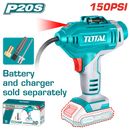 توتال تولز كمبروسر هواء بطارية  10 بار  20 فولت  بدون  بطارية  و شاحن   - TACLI2018