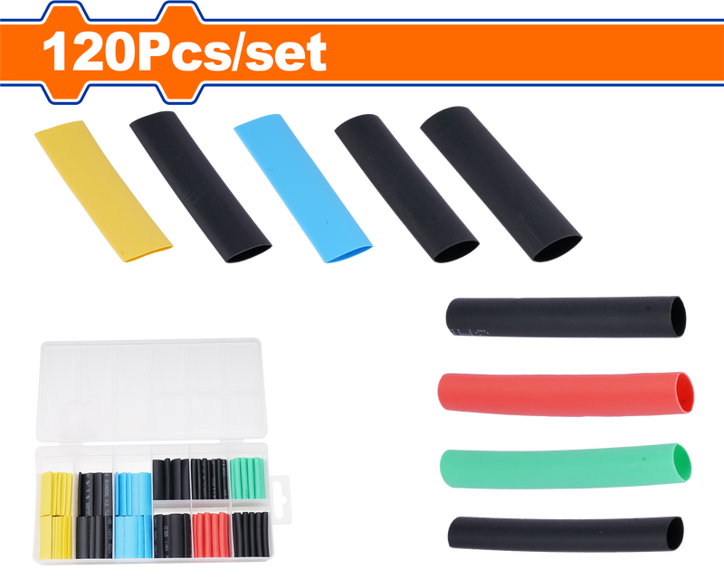 WADFOW
120 Pcs heat shrink tubing assortment 
- WUR1B01