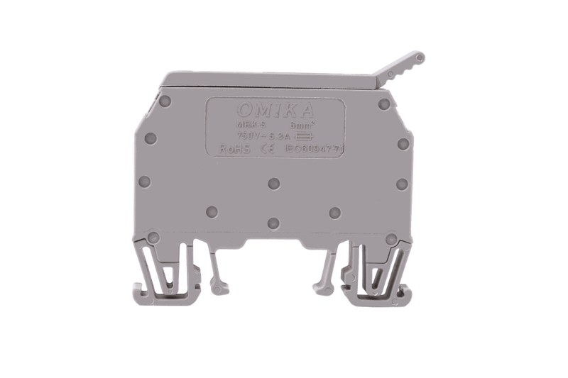 Screw Connection Fused Rail Terminal Block 6 mm