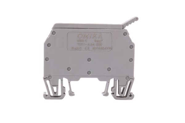 Screw Connection Fused Rail Terminal Block 6 mm