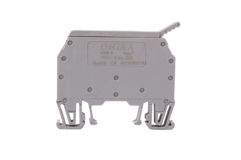 Screw Connection Fused Rail Terminal Block 6 mm