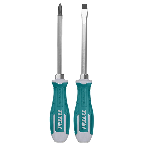 TOTAL TOOLS 2Pcs go-through screwdriver set-THGSS2206