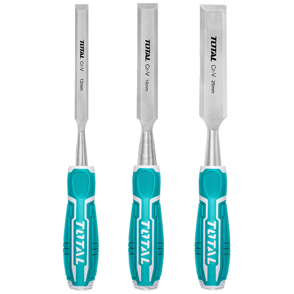 TOTAL TOOLS 3 Pcs wood chisel set THT41K0302