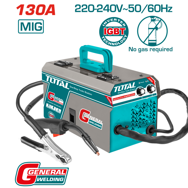 Total tools Inverter flux cord arc welding (FCAW) machine 130A  - TFC13012