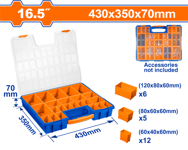 WADFOW Plastic Organizer 16.5 insh. - WTB1611