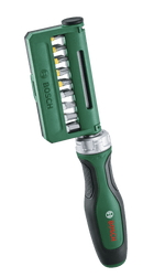 يد مفك سيستيم  + طقم  سنون  19 قطعه  من  بوش  موديل  1600A02Z9A