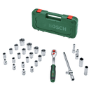 طقم لقم مسدسة 1/2 بوصة 25 قطعه  8 : 32 مم باليدات و الوصلات من بوش 1600A02Z9F