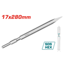 Total tools Hex pointed chisel 17 x 280 mm - TAC153171