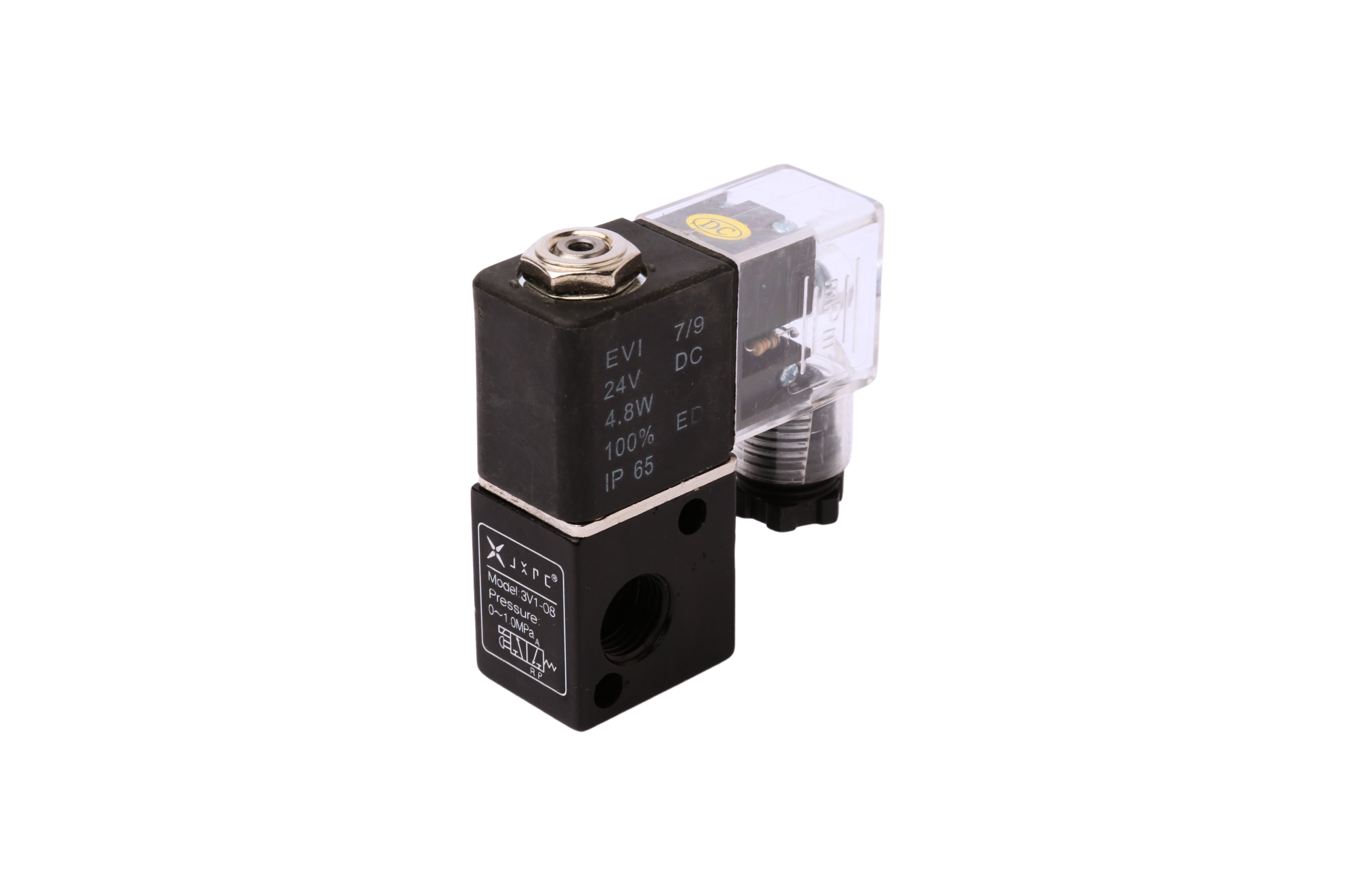 Pneumatic Compact Solenoid Valve 3/2 without Coil Model : 3V