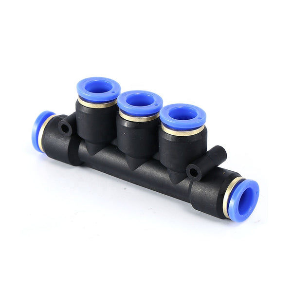 Five Way Union Connector pneumatic Air tube fittings Tube 10mm-6mm-6mm-6mm-10mm Model   TPKG 06-10