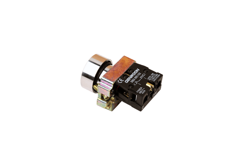 Flush Push Button Switch Red N/C  Diameter 22 mm-SB2-BA42