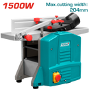 Total tools Jointer and planer 204mm 1500 W - TJPR15001