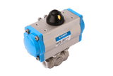 Actuator with 3-Way Stainless Steel  Ball Valve / model :QBV-3way