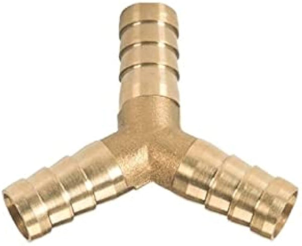 وصلة نحاسية بشكل حرف Y ثلاثية الاتجاهات مسننة لتثبيت الخرطوم – موديل SP09