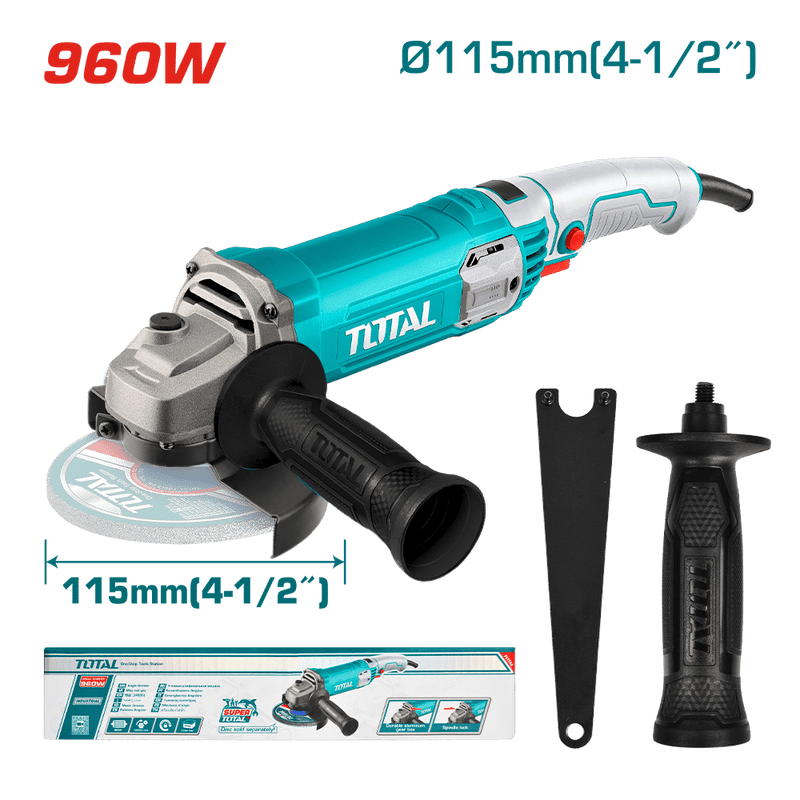 Total tools Angle grinder 4.5" 960 W  - TG10911576