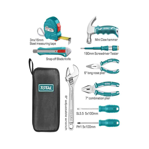 TOTAL TOOLS 9 Pcs hand tools set -THKTHP90096A